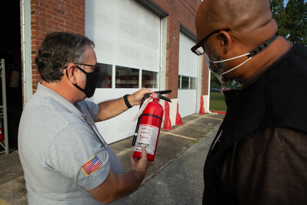 MCB Camp Lejeune Fire and Emergency Services fire extinguisher exchange