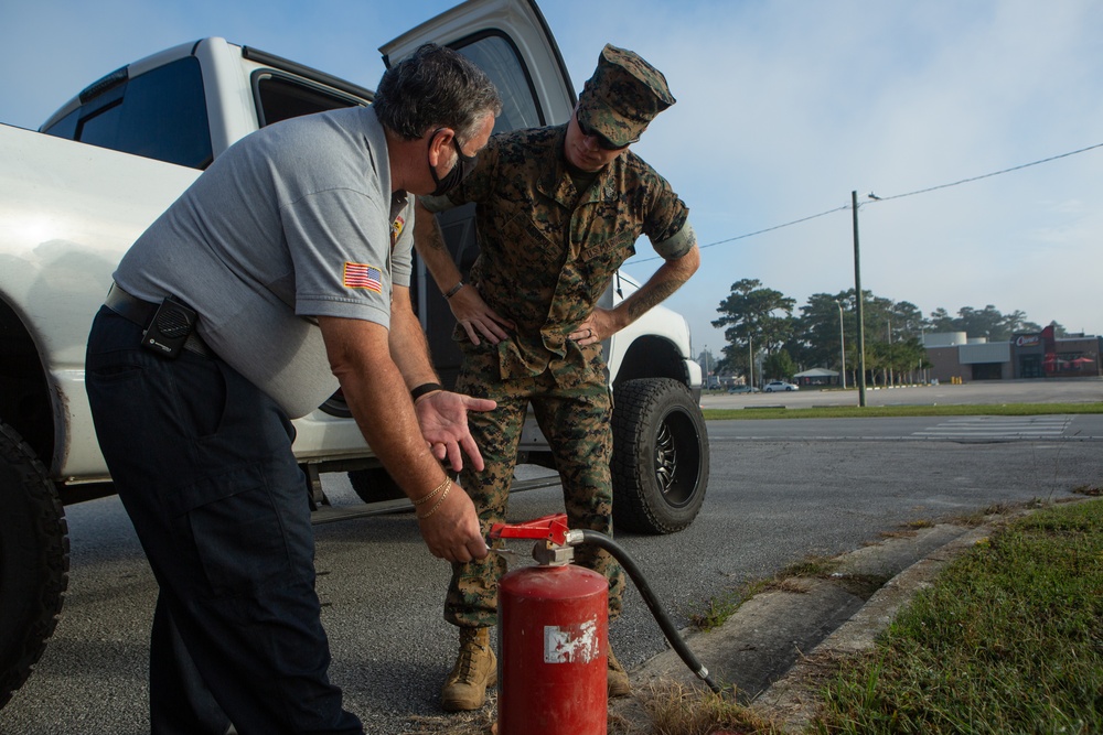 MCB Camp Lejeune Fire and Emergency Services fire extinguisher exchange