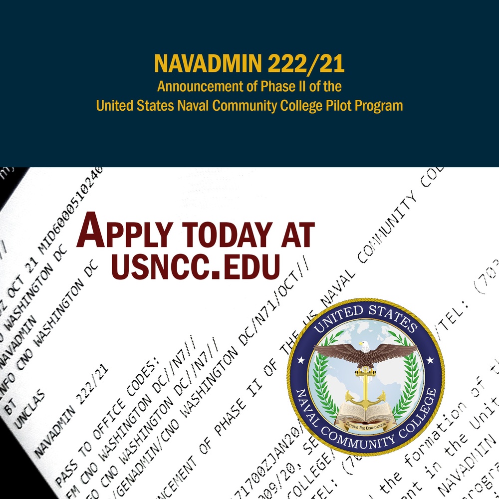 DVIDS - News - Navy Releases NAVADMIN 222\/21 Announcing USNCC Pilot II