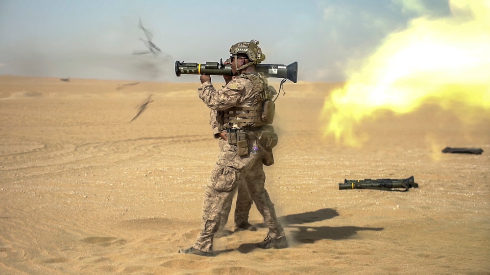 11th MEU ADRD conducts live-fire rocket range in Kuwait