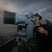 USS Sioux City Sailor Stands Lookout Watch