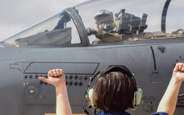 F-15s integrate with Greek partners at Castle Forge