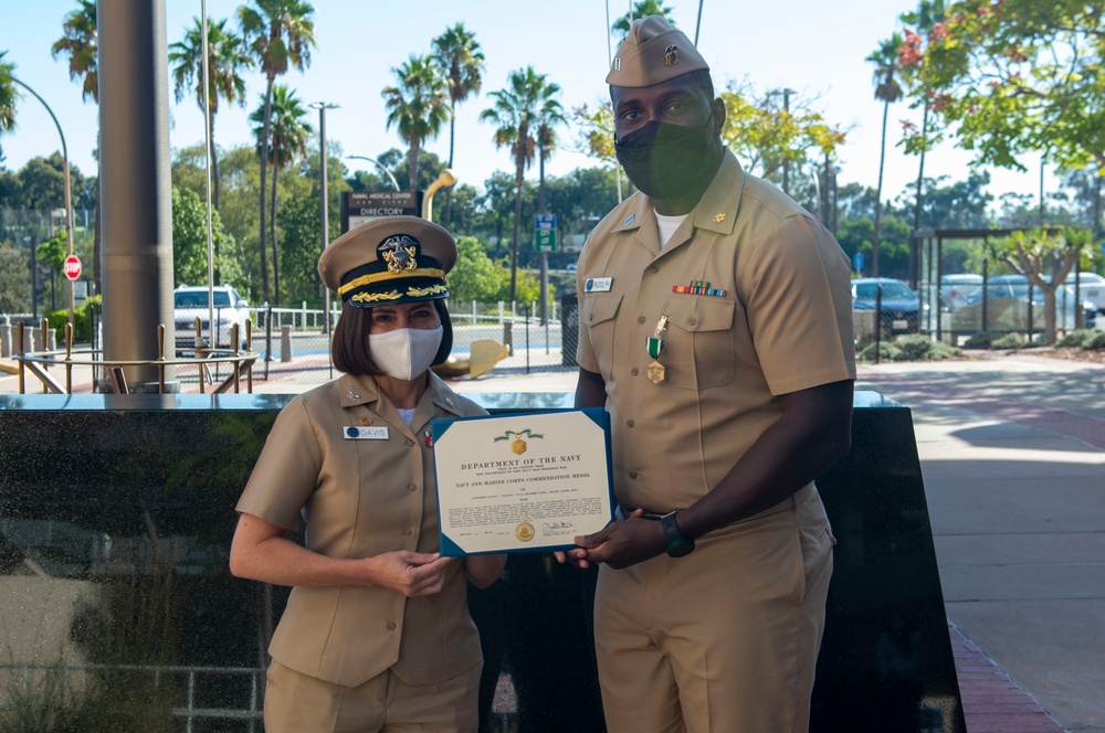 NMRTC San Diego Sailor Receives Award
