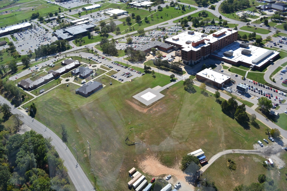Aerial photo of current General Leonard Wood Army Hospital