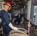 USS Billings Sailors Investigate a Simulated Flooding Casualty During a DC Drill
