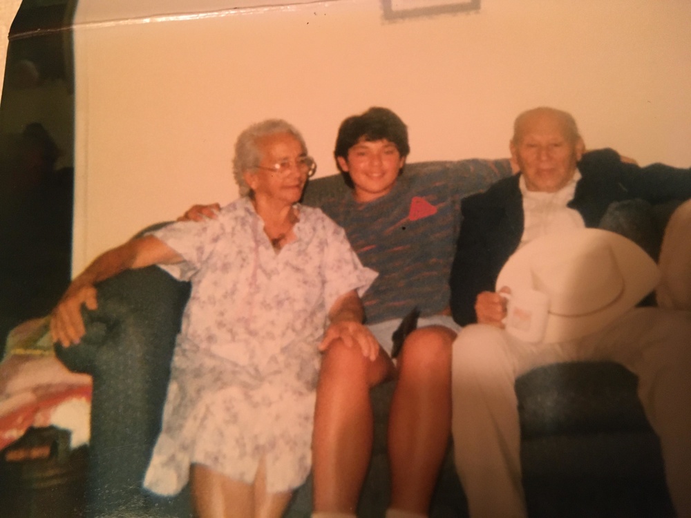 Cordell Hull Lake Park Ranger Luke Navarro with his great-grandparents