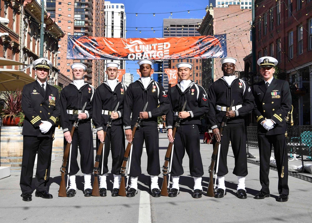 U.S. Navy Ceremonial Guard Performs at Larimer Square