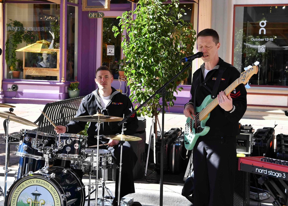 Navy Band Northwest Performs at Larimer Square