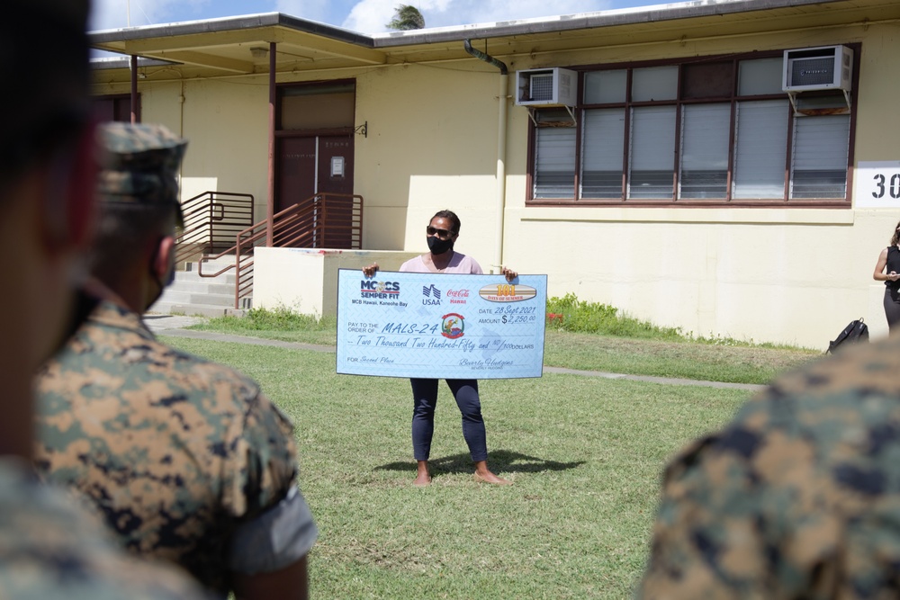 MALS-24 Receives Prize for MCCS SemperFit 101 Days of Summer Challenge MALS-24 Receives Prize for MCCS SemperFit 101 Days of Summer Challenge