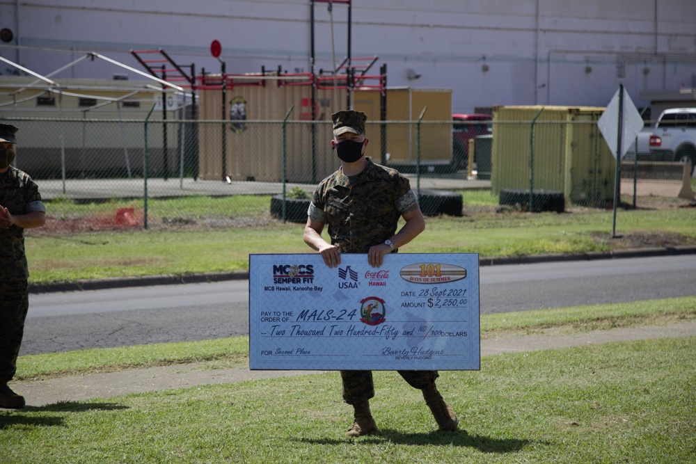 MALS-24 Receives Prize for MCCS SemperFit 101 Days of Summer Challenge