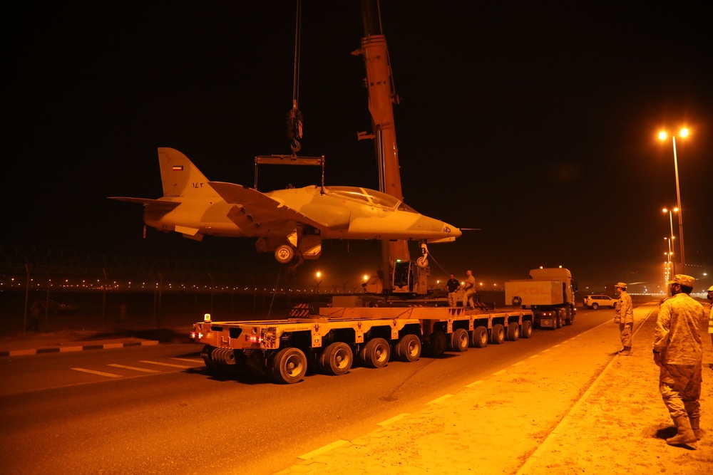 419th MCB Oversee Movement of Static Display Planes