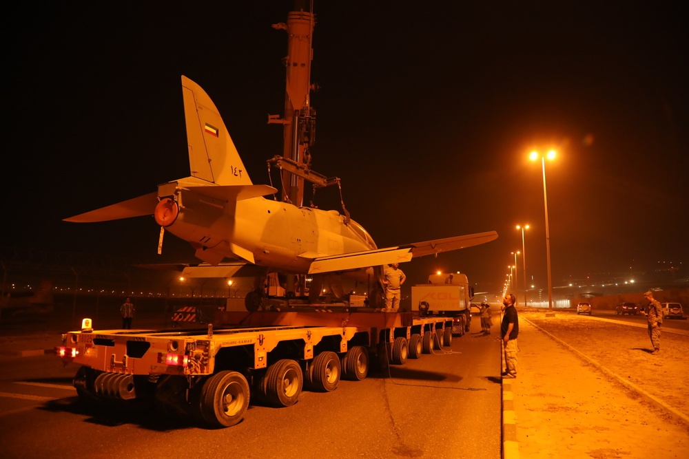 419th MCB Oversee Movement of Static Display Planes