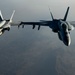 Two U.S. Navy F/A-18 Super Hornet Fly In Formation