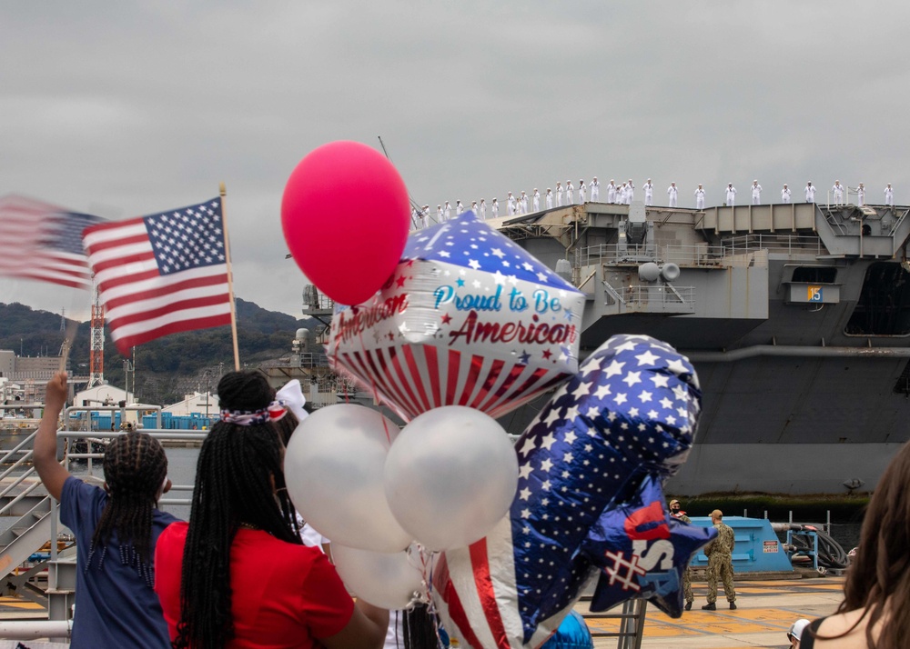 USS Ronald Reagan (CVN 76) Return to Yokosuka