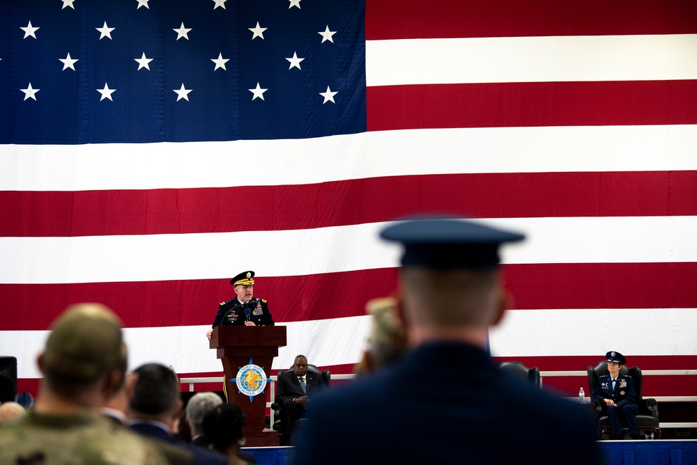 U.S. Transportation Command Holds Change of Command