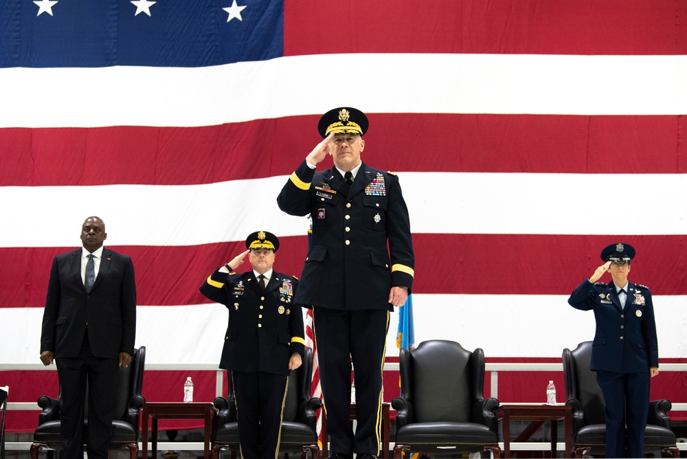 U.S. Transportation Command Holds Change of Command