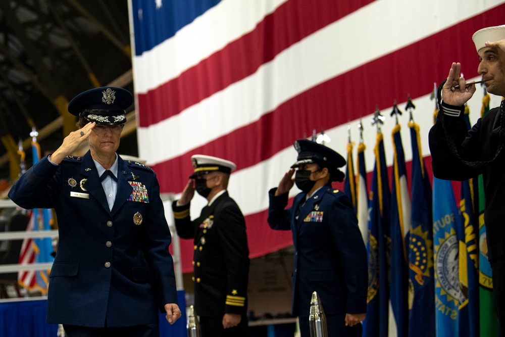 U.S. Transportation Command Holds Change of Command