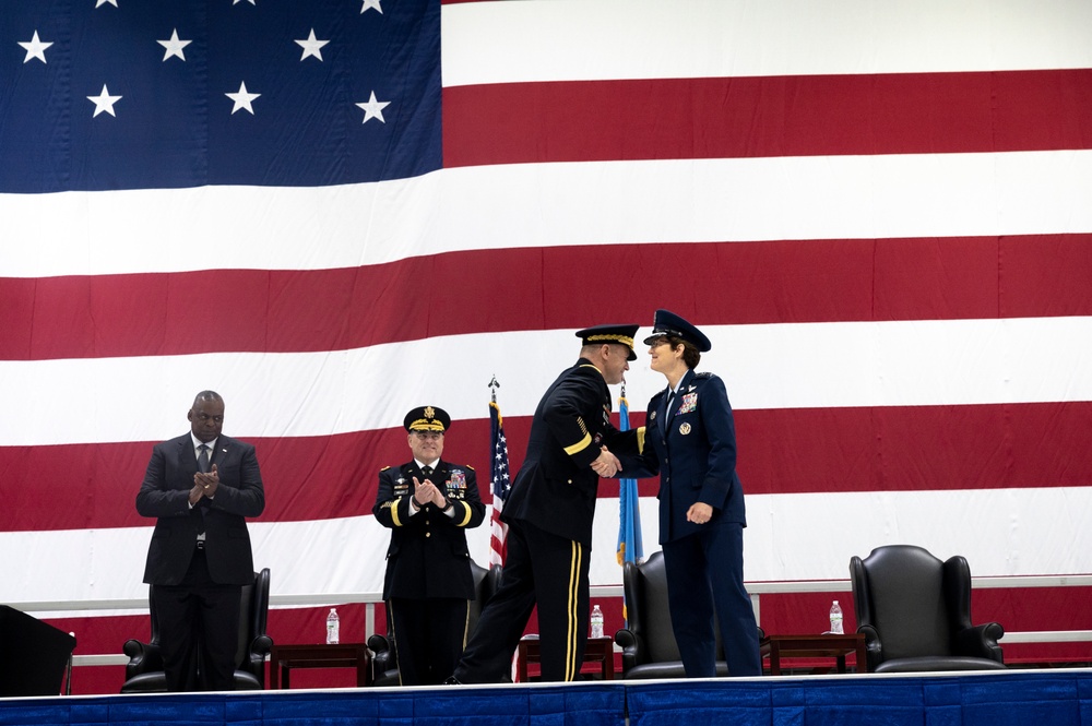 U.S. Transportation Command Holds Change of Command