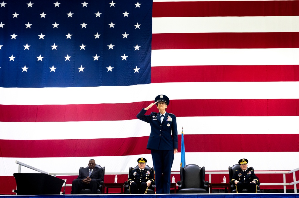 U.S. Transportation Command Holds Change of Command