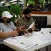Guam's 624th Regional Support Group members participate in FY22 Fit to Fight Program at the Coral Reef Fitness Center, Andersen Air Force Base, Oct. 16, 2021.