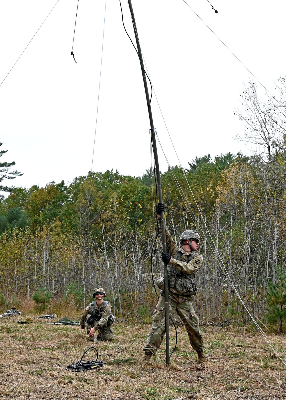 200 NH Guardsmen bivouac along the banks of the Pemi for 4-day field exercise