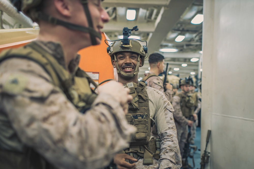 11th MEU Conducts Reaction Drills Aboard USS Portland (LPD 27)