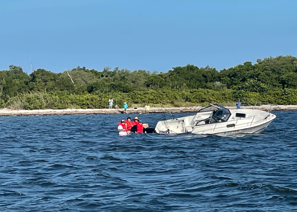 Coast Guard rescues 4 from sinking vessel Tampa Bay
