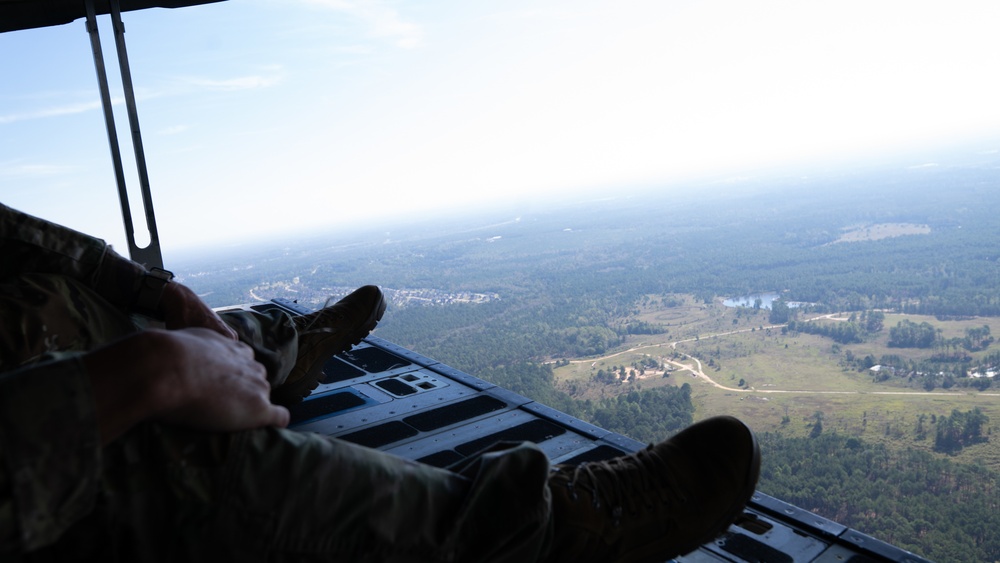 Flight carrying Air Force and Army leadership marks reopening of Pope Army Airfield