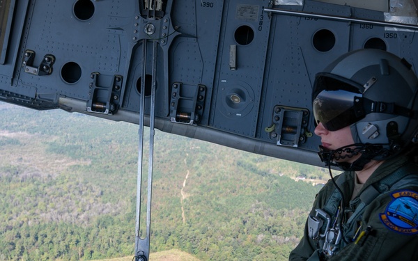 Flight carrying Air Force and Army leadership marks reopening of Pope Army Airfield