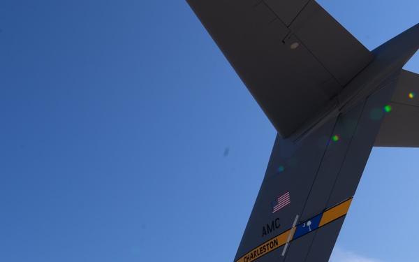 Flight carrying Air Force and Army leadership marks reopening of Pope Army Airfield