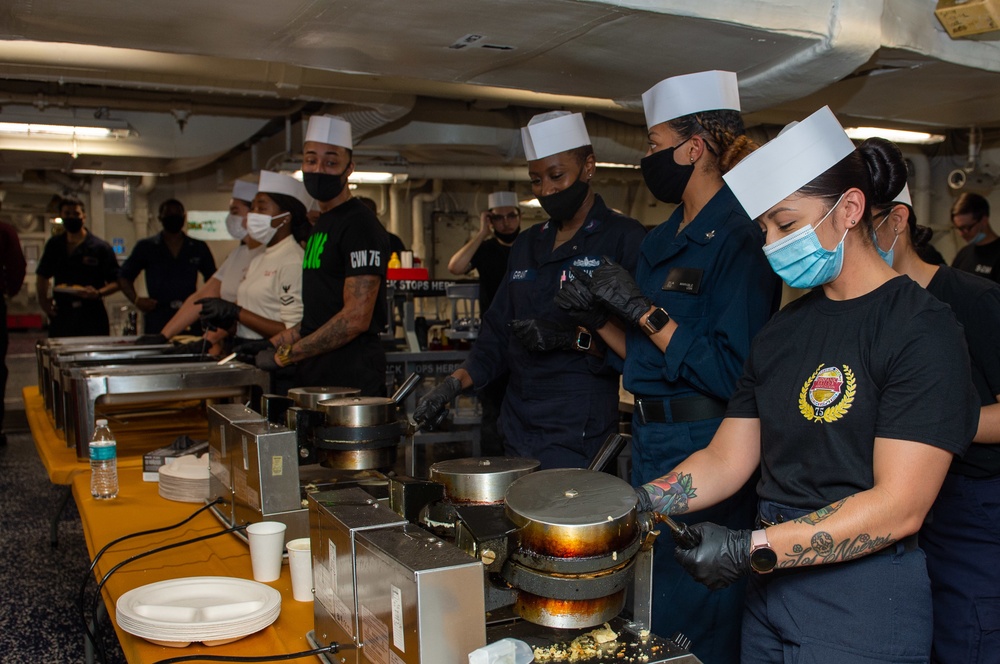 Truman is conducting readiness training in the Atlantic Ocean in preparation for future operations.