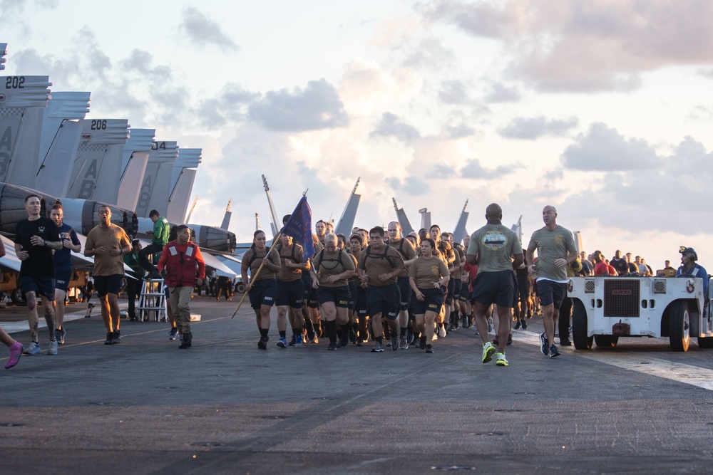 USS Harry S. Truman (CVN 75) transits the Atlantic Ocean.