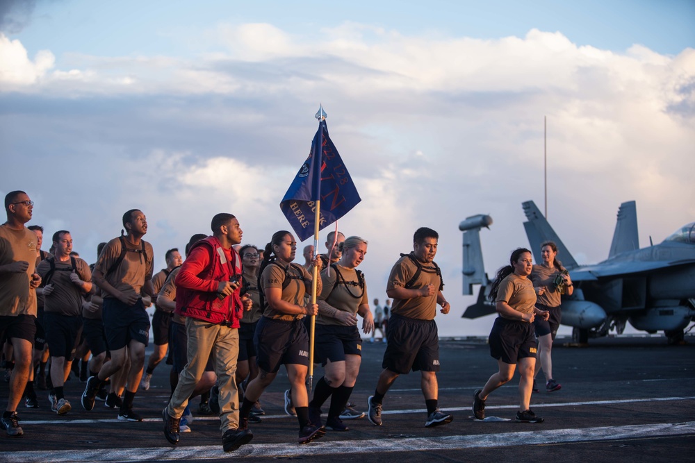 USS Harry S. Truman (CVN 75) transits the Atlantic Ocean.