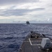 USS Dewey Approaches the USNS Matthew Perry for a Replenishment-at-sea