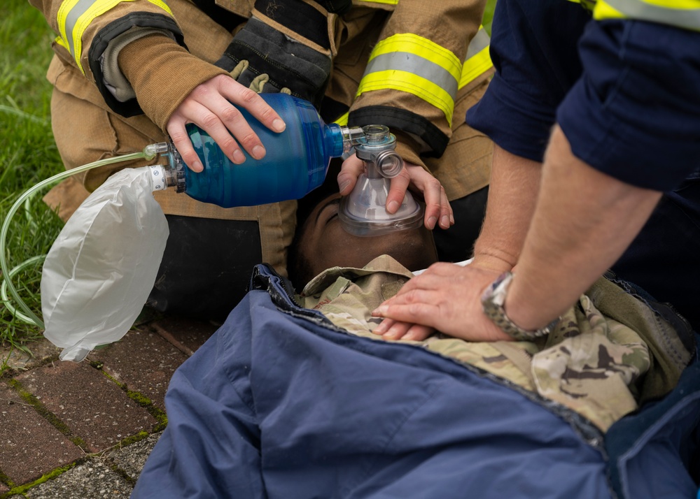 100th Maintenance Squadron fuels systems shop fuel cell extraction exercise.