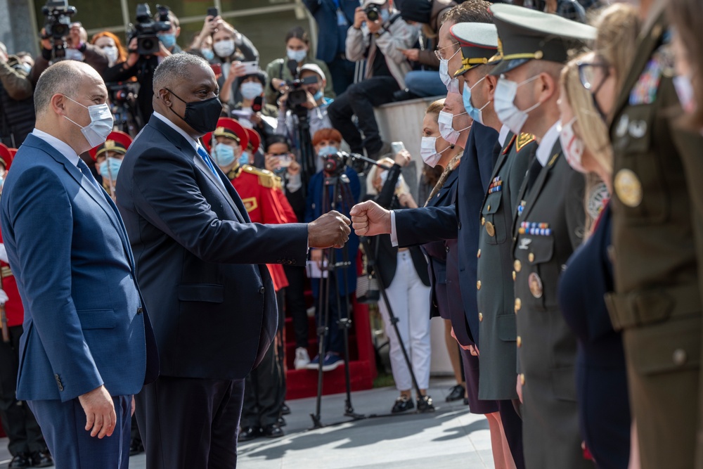 SECDEF Austin visits Tbilisi, Georgia