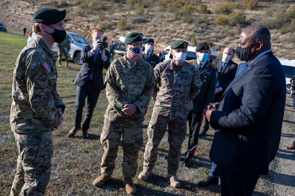 SECDEF Austin visits Tbilisi, Georgia