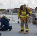 Cutter Angela McShan crew run fire fighting drills