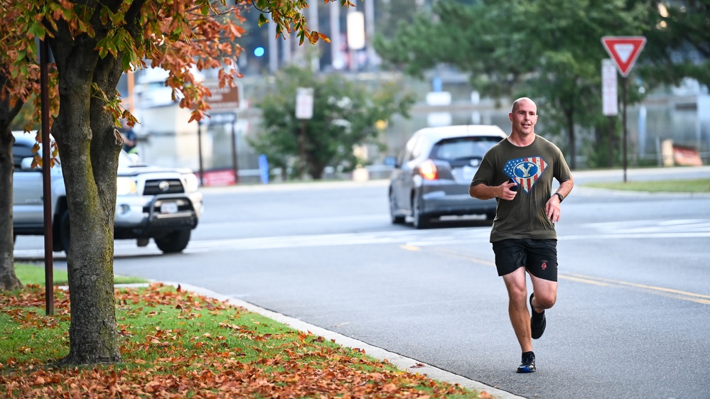 IADC staff and students run the 2021 Army Ten-Miler