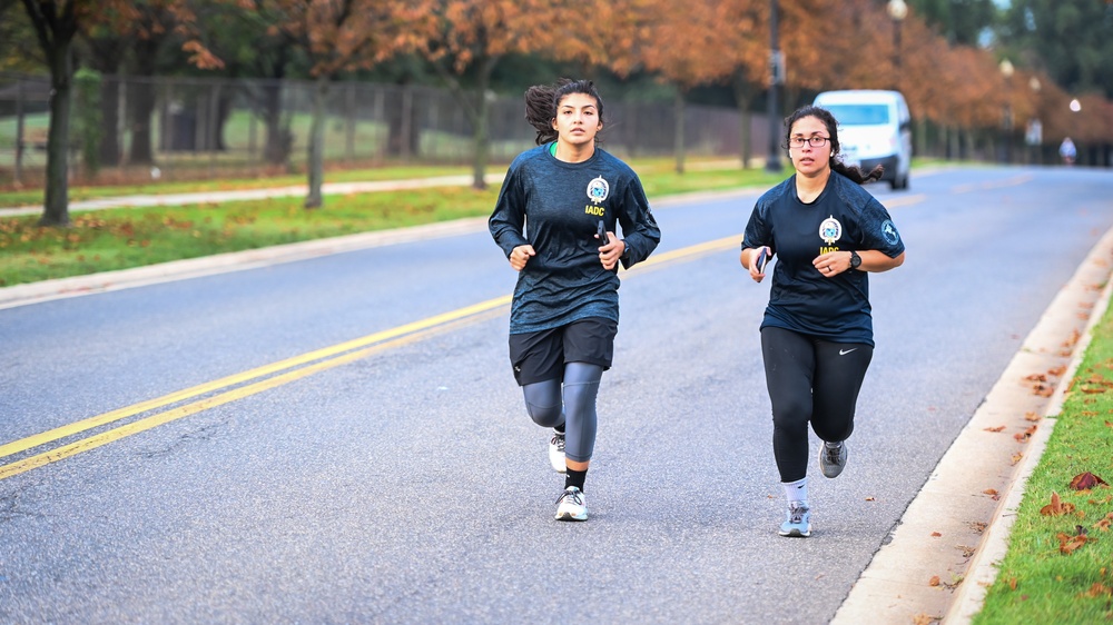 IADC staff and students run the 2021 Army Ten-Miler