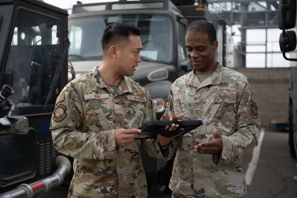 Fleet and management specialists at Travis AFB