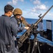 USS Billings Sailors Reload a .50-Caliber Machine Gun During Live-Fire Ex