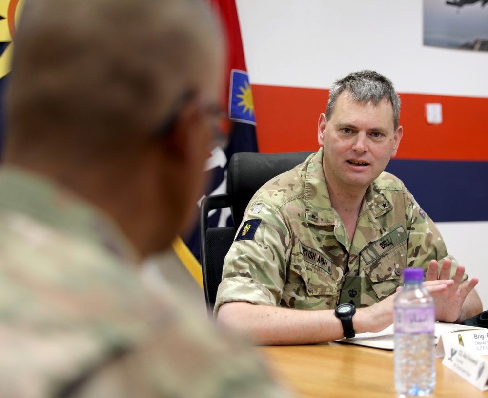 British Forces Brig. Gen. Richard Bell visits Camp Buehring