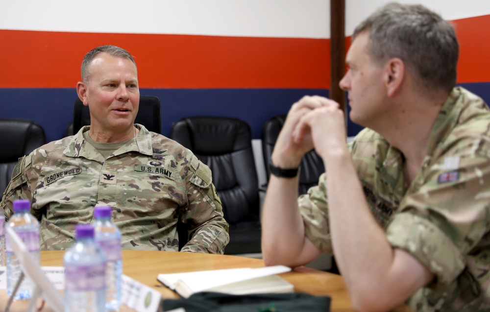 British Forces Brig. Gen. Richard Bell visits Camp Buehring