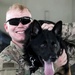 Military Working Dogs get their portraits taken after training at Camp Buehring