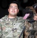 Military Working Dogs get their portraits taken after training at Camp Buehring