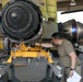 Soldiers with Task Force Raptor, B Co, 1st Battalion, 168th Aviation Regiment (GSAB) conduct maintenance operations at Camp Buehring