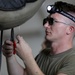 Soldiers with Task Force Raptor, B Co, 1st Battalion, 168th Aviation Regiment (GSAB) conduct maintenance operations at Camp Buehring