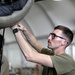 Soldiers with Task Force Raptor, B Co, 1st Battalion, 168th Aviation Regiment (GSAB) conduct maintenance operations at Camp Buehring