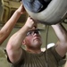 Soldiers with Task Force Raptor, B Co, 1st Battalion, 168th Aviation Regiment (GSAB) conduct maintenance operations at Camp Buehring